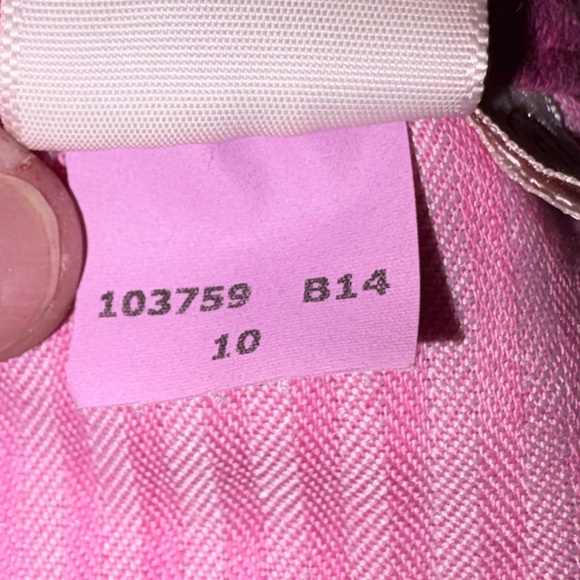 JEN7 7 For All Mankind High Waist Crop Skinny Jeans Frayed in Fuchsia - Size 10 - Picture 9 of 15